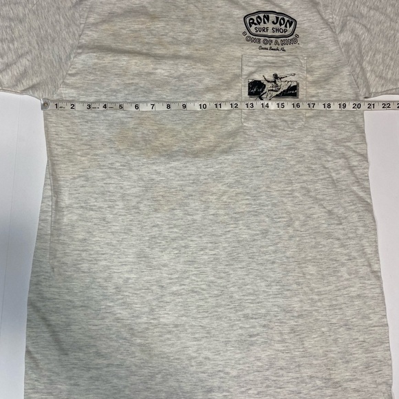 Vtg 90s Ron Jon Surf Shop Pocket T-Shirt Single Stitch - Picture 6 of 6